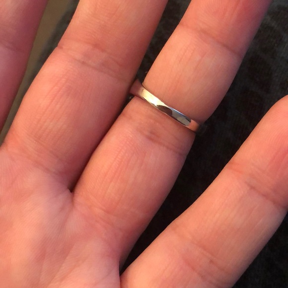 925 Silver Ring Black Sapphire Women New - Picture 8 of 8